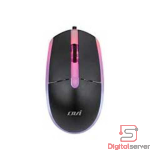 MOUSE CON CABLE RGB OVI MO-184 / NEGRO / USB / 1200-1600-2000 DPI