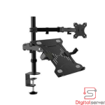 SOPORTE DOBLE KLIP XTREME KMM-301 PARA MONITOR Y LAPTOP / 13 A 32 PULGADAS