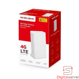 ROUTER MERCUSYS MB110-4G / 4G LTE CAT 4 / 300 MBPS / 2.4GHZ / WAN-LAN / HASTA 32 DISPOSITIVOS / BLANCO / CON CHIP SIM