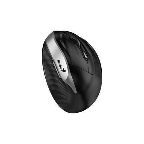 MOUSE GENIUS ERGO 8250S WIRELESS SILVER / VERTICAL / SILENCIO / RF 2.4GHZ / 1 PILA AA