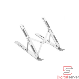 SOPORTE PARA LAPTOP STAND PLEGABLE / COLOR GRIS / METALICO / AJUSTABLE 6 NIVELES