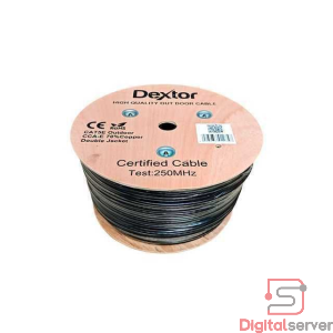 CABLE DE RED DEXTOR CATEGORIA 5 EXTERIOR / 70% COBRE / CABLE CERTIFICADO / DOBLE CAPUCHA / 305 METROS