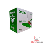 CABLE DE RED DEXTOR CATEGORIA 6 INTERIOR / 70% COBRE / CABLE CERTIFICADO / TRANSFERENCIA 1GBPS / 305 METROS 