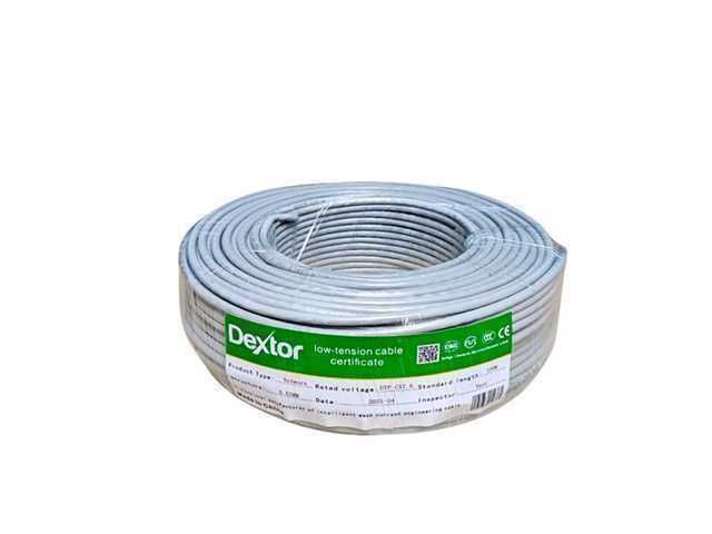 CABLE DE RED DEXTOR CATEGORIA 6 INTERIOR / 70% COBRE / CABLE CERTIFICADO / TRANSFERENCIA 1GBPS / 100 METROS - Imagen 2