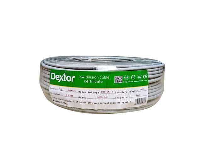 CABLE DE RED DEXTOR CATEGORIA 6 INTERIOR / 70% COBRE / CABLE CERTIFICADO / TRANSFERENCIA 1GBPS / 100 METROS