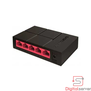 SWITCH MERCUSYS DE 5 PUERTOS MS105G / 10-100-1000MBPS / PLUG AND PLAY / GIGABIT