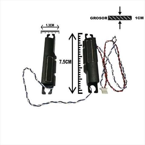 PARLANTE INTERNO UNIVERSAL PARA LAPTOP / 7.5CM X 1CM / 2 PINES / CABLE 20CM
