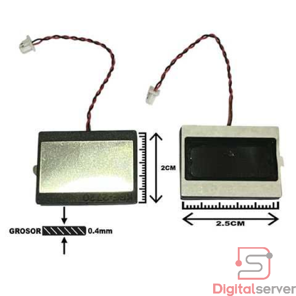 PARLANTE INTERNO UNIVERSAL PARA LAPTOP / 2.5CM X 2CM / 2 PINES / CABLE 6CM