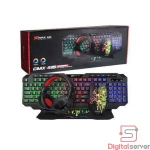 COMBO GAMING XTRIKE ME CMX-415 / KIT 4 EN 1 / TECLADO / MOUSE / AURICULARES / MOUSEPAD / RGB / INTERFAZ USB