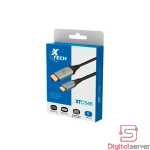 CABLE XTECH XTC-546 TIPO C MACHO A HDMI MACHO / SOPORTE 4K 30HZ / 10.2 GBPS / 1.82M / COLOR NEGRO Y GRIS