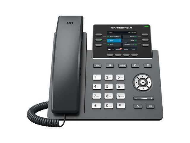 TELEFONO GRANDSTREAM GRP2613 / IP / PANTALLA LCD / WIFI 6 - 2.4GHZ Y 5GHZ / 6 LINEAS