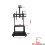 SOPORTE DE PISO PARA TELEVISOR / SOPORTE MOVIBLE PARA TV DE 32" A 75" / BASE DE TV MOVIL CON RUEDAS
