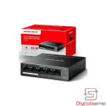 SWITCH MERCUSYS MS105GP DE 5 PUERTOS GIGABIT / 4 PUERTOS POE+ 250M / 65W 