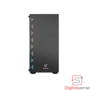 CASE GAMER / INFINYTEK PRO 3306 / ATX / 4 VENTILADORES ARGB / USB 3.0*1 + 2.0*2 / VIDRIO TEMPLADO / SIN FUENTE / NEGRO