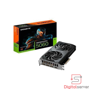 TARJETA GRAFICA DE VIDEO GIGABYTE RTX 5060 / GDDR7 8GB / 3X DP - 1XHDMI / WINDFORCE 2 VENTILADORES / EDITION OC / DLSS 4 / PCIex5.0