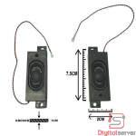 PARLANTE INTERNO UNIVERSAL PARA LAPTOP / 7.5CM X 2CM / 2 PINES / CABLE 18CM
