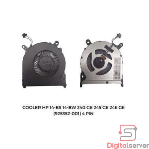 FAN / COOLER / VENTILADOR PARA LAPTOP HP 14-BS 14-BW 240 G6 245 G6 246 G6 / 4 PINES