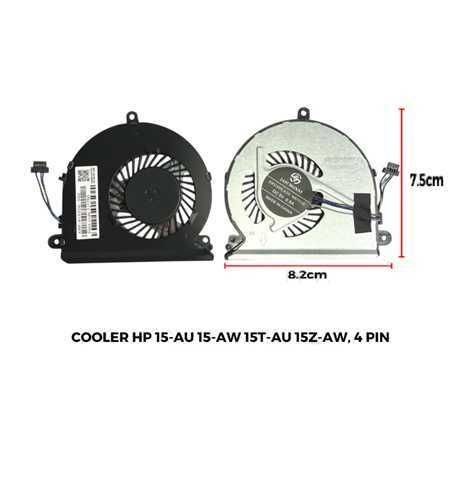 FAN / COOLER / VENTILADOR PARA LAPTOP HP 15-AU 15-AW / 4 PINES