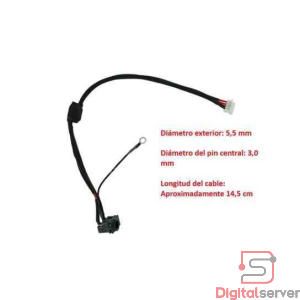 PIN DE CARGA PARA "SAMSUNG NP350 / 5.5x3.0MM / SAMSUNG SERIE 3 NP365EC5 NP355V5C NP350V5C" / 21 CM / 4 PINES / C7