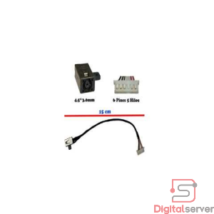 PIN DE CARGA 7.4x5.0MM PARA DELL 3551 / 3558 / 3573 / 3576 / INSPIRON 3551 / 3576 / 17 CM / 6 PINES / 5 HILOS /  C7