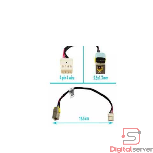 PIN DE CARGA 5.5x1.7MM PARA ACER E1-521 / E1-522 / E1-530 / E1-570 / E1-572 / 20 CM / 4 PINES / C7