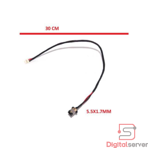 PIN DE CARGA PARA LAPTOP ACER S3-392 / S3-391 / S3-371 / S3-951 / S3-MS2346 / TIPO 5.5X1.7MM / 20 CM / 4 PINES / C7