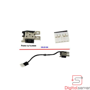 PIN DE CARGA 7.4x5.0MM PARA DELL LATITUDE 3340 / 3350 / 3440  / 14.5 CM / 5 PINES / C7