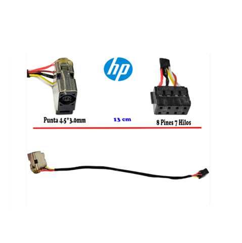 PIN DE CARGA 7.4x5.0MM PARA HP 15-DC / 15-DA / 15-DW / 15-DR / 15-DF / 15-DS / 15-DB / C7