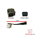 PIN DE CARGA PARA LAPTOP HP Q267 / HP 15-AF / 15-AC / 15-AY / 14-CK / 14-CF / TIPO 4.5×3.0 MM / 13 CM / 8 PINES /C7
