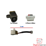 PIN DE CARGA 4.5x3.0MM PARA DELL LATITUDE 9470M / 9480 / 7490 / 7480 / 7390 / 4.5 CM / 6 PINES / C7