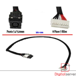 PIN DE CARGA PARA LAPTOP DELL INSPIRON 15 7557 / 7559 / TIPO 4.5×3.0 MM / 28.5 CM / 7 PINES / C7