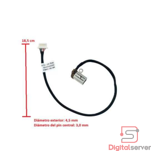PIN DE CARGA PARA LAPTOP HP 250 G10 / 15-FD / 15-FC / 255 G10 / TIPO 4.5×3.0 MM / 20 PINES / 7 PINES /C7