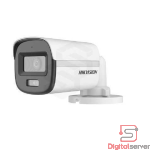 CAMARA HIKVISION COLORVU DS-2CE10KF0T-IPFS TUBO EXTERIOR IPFS HD-TVI 5MP 3K IR 10-20M CON AUDIO Y LUZ HIBRIDA