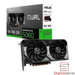 TARJETA GRAFICA DE VIDEO ASUS DUAL NVIDIA GEFORCE RTX 5060 / OC EDITION / GDDR7 8GB / 3X DP - 1XHDMI / PCI EXPRESS 5.0 / 2 VENTILADORES / 2595MHZ