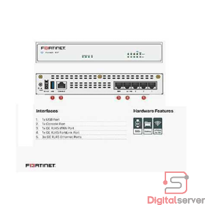 FIREWALL FORTINET FORTIGATE 40F / HARDWARE + 1YR 24X7 FORTICARE / 1GBE / 5 PUERTOS GIGABIT / FG-40F