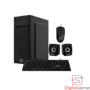 COMBO CASE Q-ONE C6016 / FUENTE 250W / TECLADO / MOUSE / PARLANTES / 2 USB / ATX / COLOR NEGRO