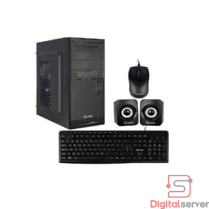 COMBO CASE QUASAD PLUS EC-C3152 / FUENTE DE PODER 300W / TECLADO / MOUSE / PARLANTES / COLOR NEGRO
