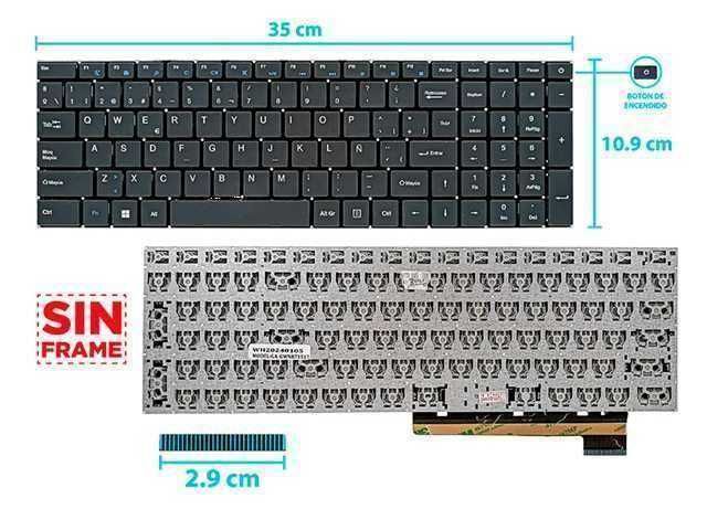 TECLADO GATEWAY GWTN 156-1 GWTN 156-4 (TECLAS REDONDEADAS) / GWNR71517-BK / CORTO