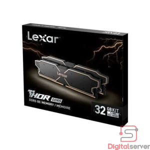 COMBO DE MEMORIA RAM LEXAR DDR5 32GB 6000MHZ UDIMM / 2 X 16GB  / THOR DDR5 / PARA PC / 288 PINES / COLOR NEGRO