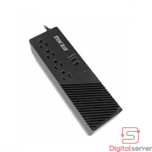 REGULADOR DE VOLTAJE FORZA / FVR-1011USB / 1000VA 500W 4 SALIDAS / 2 PUERTOS USB B / COLOR NEGRO