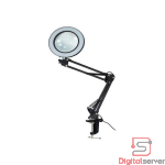 LUPA CON LAMPARA LED DE MESA / BRAZO EXTENSIBLE / COLOR NEGRO