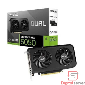 TARJETA GRAFICA DE VIDEO ASUS RTX 5050 / GDDR6 8GB / 3X DP - 1XHDMI / 2 VENTILADORES / EDITION OC / DLSS 4 / PCIex5.0