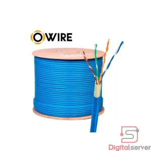 ROLLO CABLE DE RED SFTP OWIRE CAT 6 BLINDADO INTERIOR / AZUL / CCA / 23AWG 