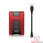 DISCO DURO EXTERNO HDD ADATA 2TB HD650 / USB 3.1 / ANTISHOCK RESISTENTE AL AGUA / COLOR ROJO