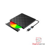 UNIDAD EXTERNA CD DVD RW WRITER  ALTEK USB 3.0 BLACK + ADAPTADOR USB A TIPO C / LECTOR / QUEMADOR