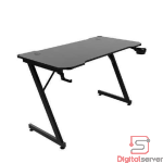 ESCRITORIO MESA GAMER GAMING POTENZZA D40A / SOPORTE AUDIFONOS Y PORTAVASO / COLOR NEGRO