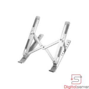 SOPORTE PARA LAPTOP INFINYTEK ERGONOMICO STAND PLEGABLE / AJUSTABLE / METALICO / HASTA 17" PULGADAS / COLOR GRIS