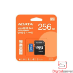 MICRO SD ADATA 256GB / UHS-I V10 A1 / 100MB/S / FHD / CLASE 10 / ADAPTADOR SD / RESISTENTE AL AGUA Y GOLPES