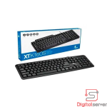 TECLADO XTECH XTK-160S / CON CABLE / ALAMBRICO / CONEXIÓN USB / COLOR NEGRO