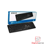 TECLADO XTECH XTK-092S / CON CABLE / ALAMBRICO / CONEXIÓN USB / COLOR NEGRO